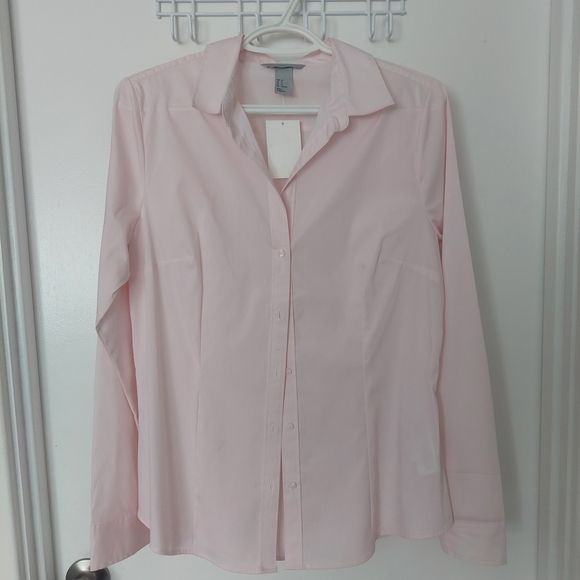 H&M Soft Pink Collared Shirt - Picture 2 of 3